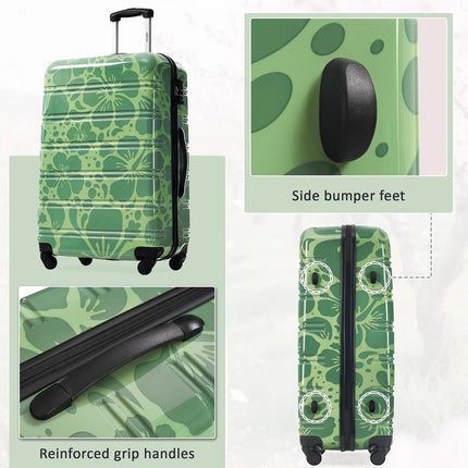 Merax Suitcase Set, Hardshell Luggage Sets 3 Piece with Spinner Wheels