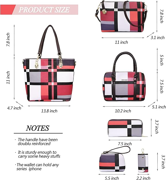 2E-youth Designer Purses and Handbags for Women Satchel Shoulder Bag Tote Top Handle Bag