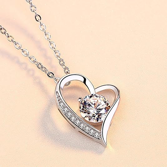 MGOOL To My Daughter Necklace Daughter Gifts From Dad Pendant Necklace Graduation Gifts Birthday Christmas Message Card＆LED Gift Box