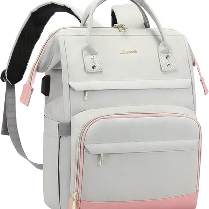 LOVEVOOK Laptop Backpack for Women Fashion Travel Backpack Purse 15.6 Inch Large Capacity Work Backpack Nurse Teacher Bag with USB Port