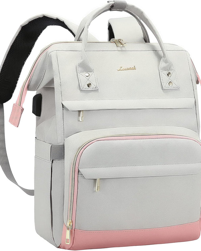 LOVEVOOK Laptop Backpack for Women Fashion Travel Backpack Purse 15.6 Inch Large Capacity Work Backpack Nurse Teacher Bag with USB Port