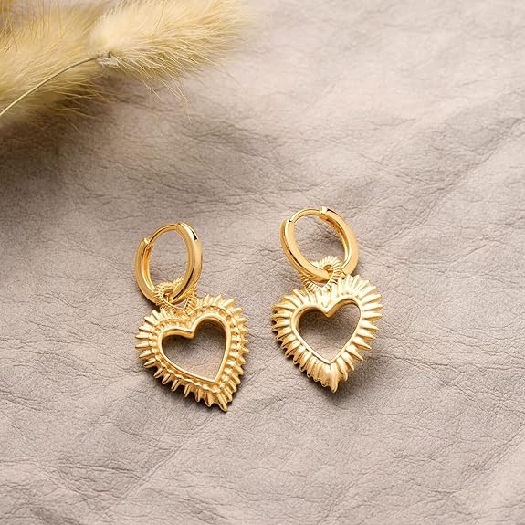 VACRONA Gold Cuff Earrings Huggie Earrings for Women 14k Gold Plated Small Huggie Hoop Earrings