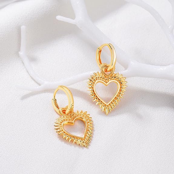 VACRONA Gold Cuff Earrings Huggie Earrings for Women 14k Gold Plated Small Huggie Hoop Earrings