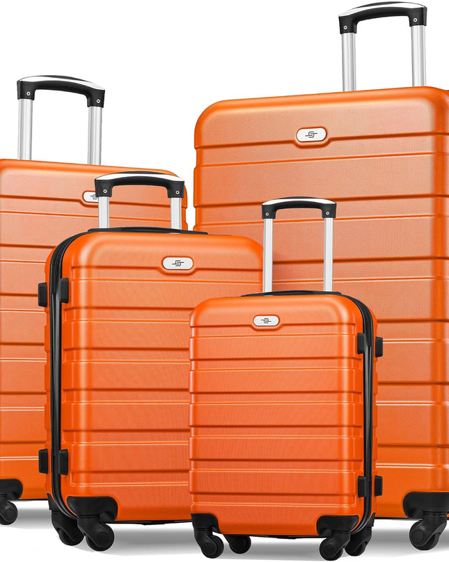 Suitour Luggage Sets 4 piece with Spinner Wheels,Hard Shell Luggage set for Women,16" 20" 24" 28 inches Suitcase Set for Travel Business