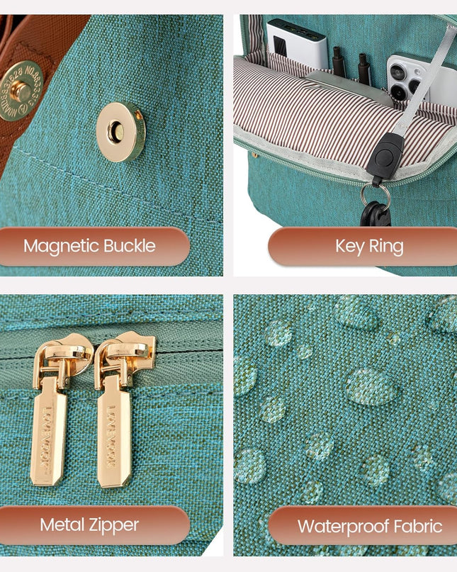 LOVEVOOK Travel Laptop Backpack Purse for Women Fashion Vintage Computer Backpack 15.6 Inch Large Teacher Nurse Backpack Casual Daypack for Business Work College