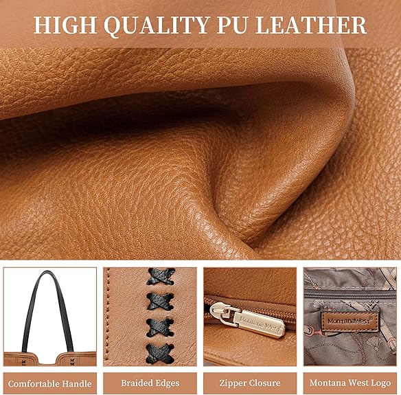 Montana West Tote Bag for Women Top Handle Satchel Purse