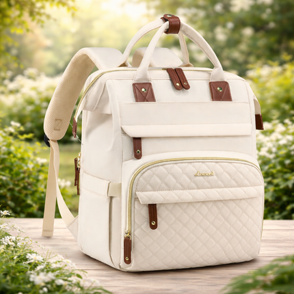 LOVEVOOK Laptop Backpack for Women, 15.6'' Waterproof Nurse Bag Teacher Work Backpack Purse for Women, Travel Computer Backpack for College Office Business Ladies