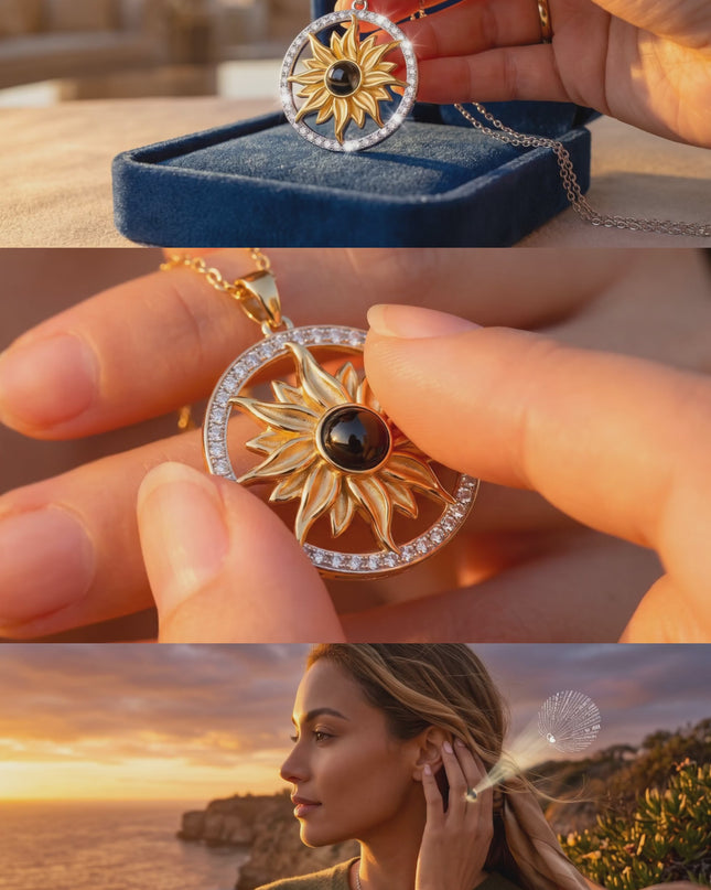 MOKOQI Sunflower Gifts for Women Artificial Sunflowers Gift for Her Mom Wife with Necklace in 100 Texts I Love You on Mother's Day Birthday Christmas Gifts Sunflower Decor