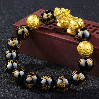 Feng Shui Beads Bracelet Pixiu Wealth And Good Luck Jewelry