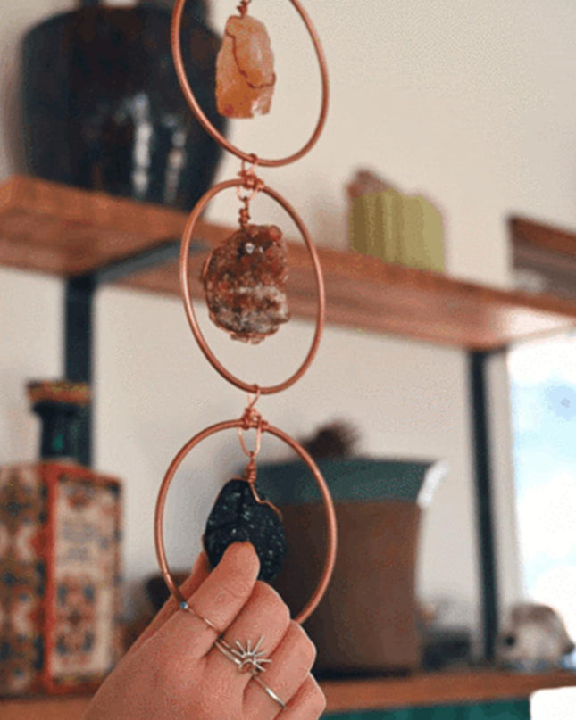 7-Chakra Gemstone Crystal Wall Decor Home Decor-Irregular Hanging-Ornament