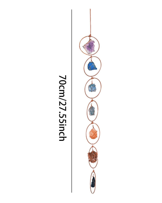 7-Chakra Gemstone Crystal Wall Decor Home Decor-Irregular Hanging-Ornament