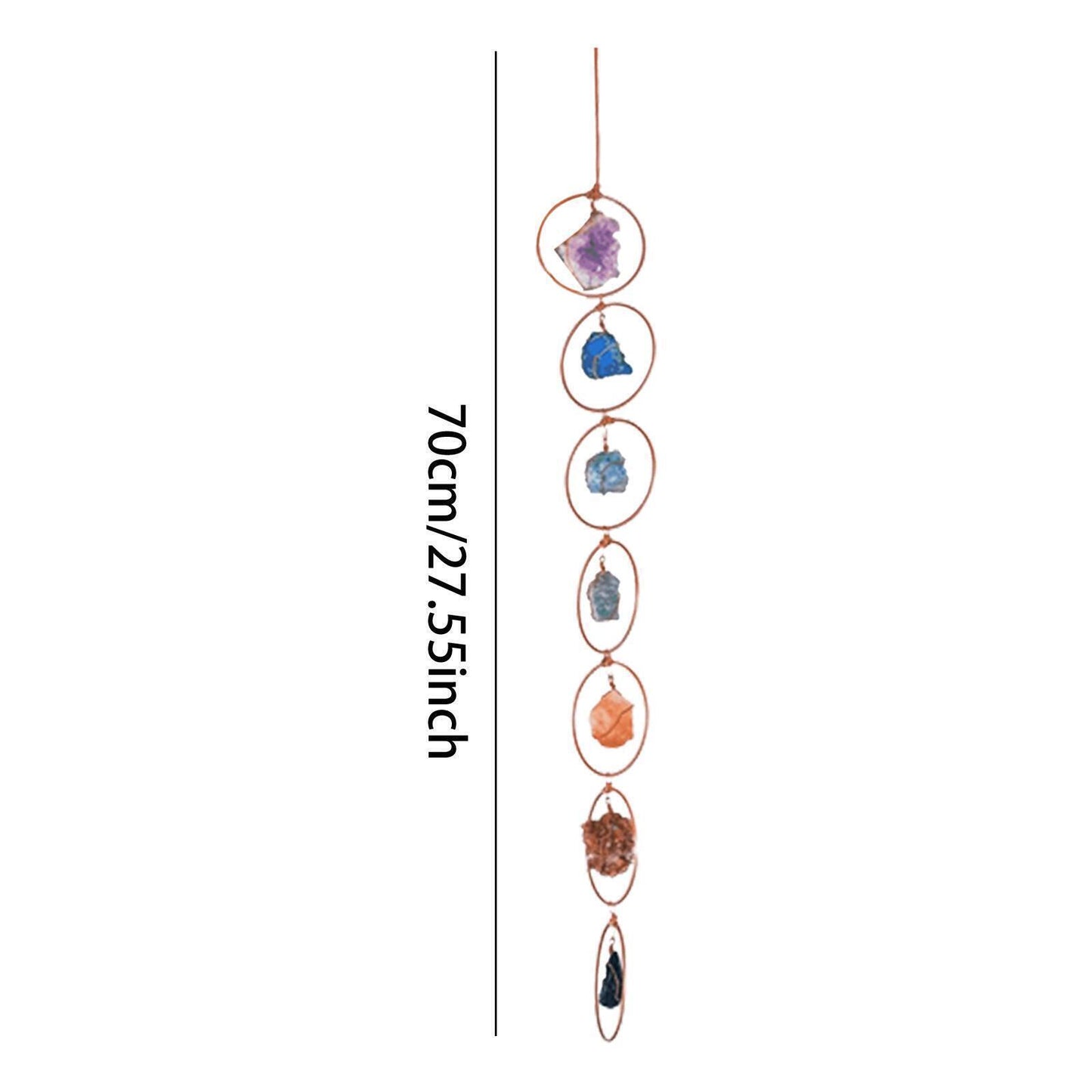 7-Chakra Gemstone Crystal Wall Decor Home Decor-Irregular Hanging-Ornament