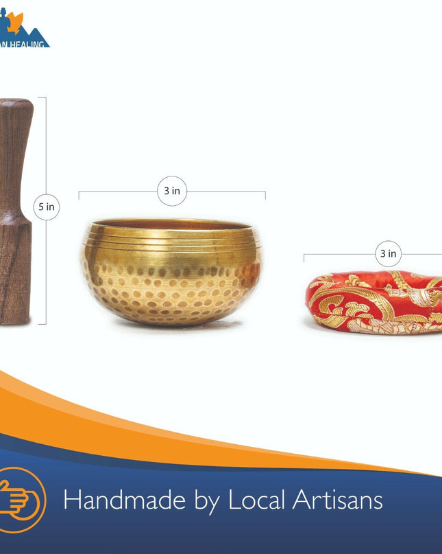 Tibetan Singing Bowl Set~3 inch Meditation sound Bowl