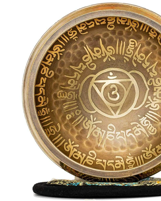 Tibetan Singing bowl Set for yoga, Meditation and sound Healing Third eye