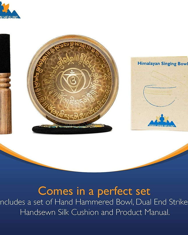 Tibetan Singing bowl Set for yoga, Meditation and sound Healing Third eye