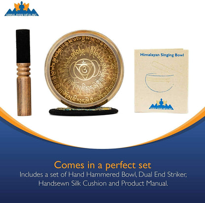 Tibetan Singing bowl Set for yoga, Meditation and sound Healing Third eye