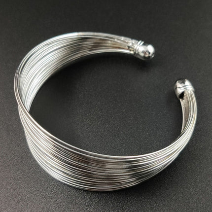 Elegant Charm 925 Sterling Silver New Fashion Wristband Bracelet Bangle Cuff