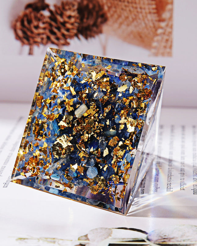 Amethyst Crystal Sphere Orgonite Pyramid Obsidian Chakra Energy Orgone Stone