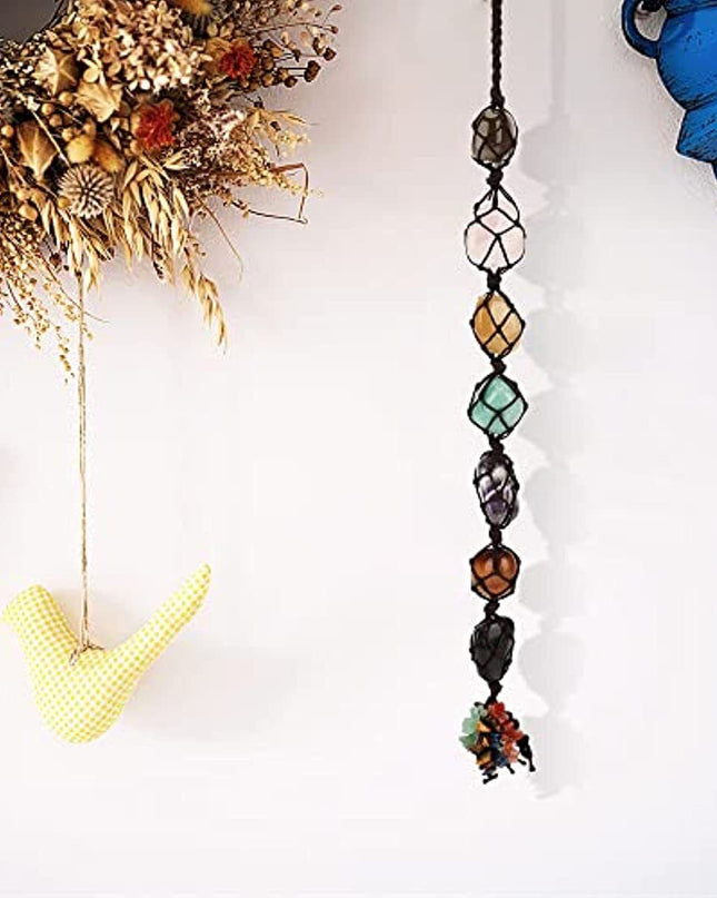7 Chakra Tree of Life Chakra Stones Healing Crystals Feng Shui Hanging Ornaments