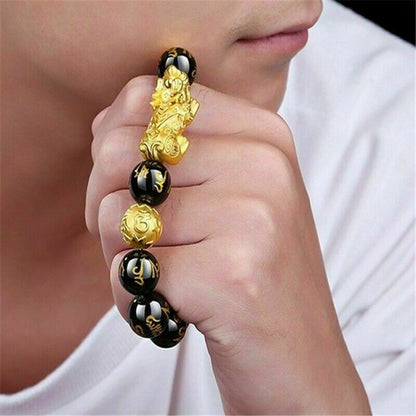 Feng Shui Beads Bracelet Pixiu Wealth And Good Luck Jewelry