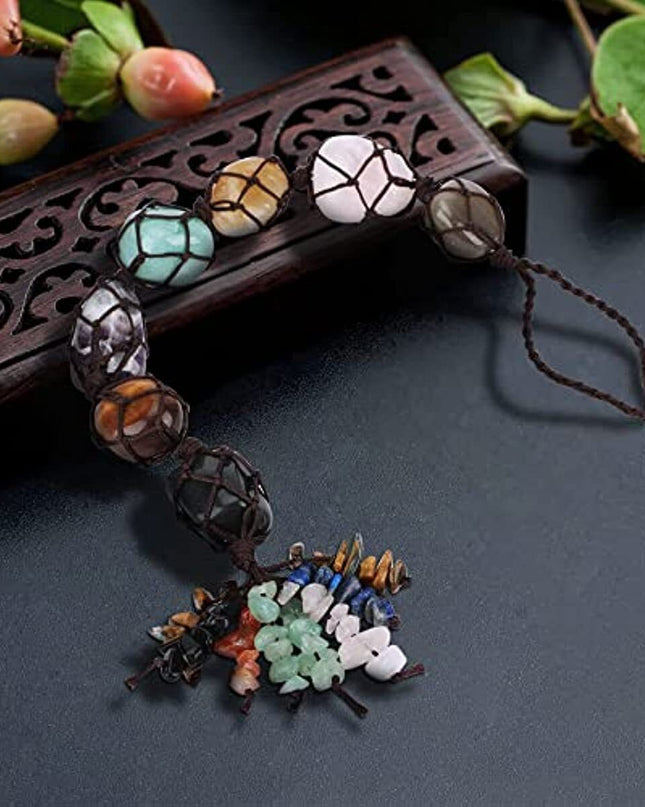 7 Chakra Tree of Life Chakra Stones Healing Crystals Feng Shui Hanging Ornaments