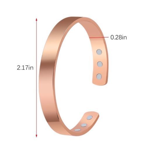 Copper Magnetic Bracelet Arthritis Pain Energy Men's Women's