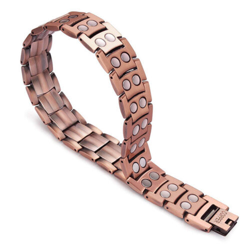 Men's Bracelet Magnetic Therapy Arthritis Pain Relief Pure Solid Copper Bangle